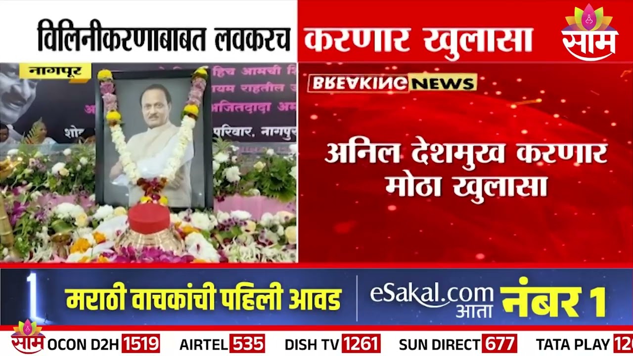 विलिनीकरणाबाबत लवकरच करणार खुलासा; Anil Deshmukh यांची माहिती | NCP Alliance Update