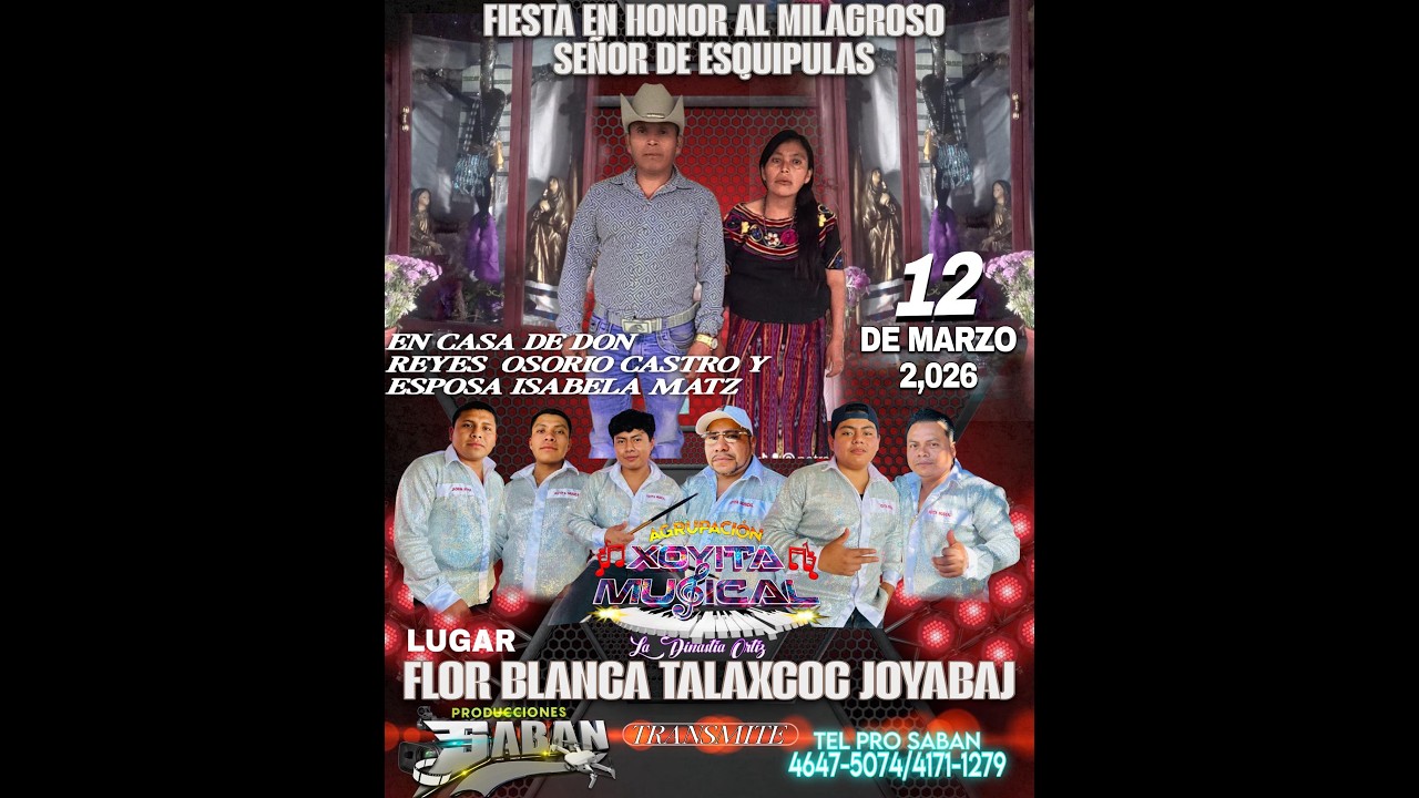 CASA DE REYES OSORIO CASTRO Y ESPOSA ISABELA MATZ.FIESTA EN HONOR AL MILAGROSO SEÑOR DE ESQUIPULAS