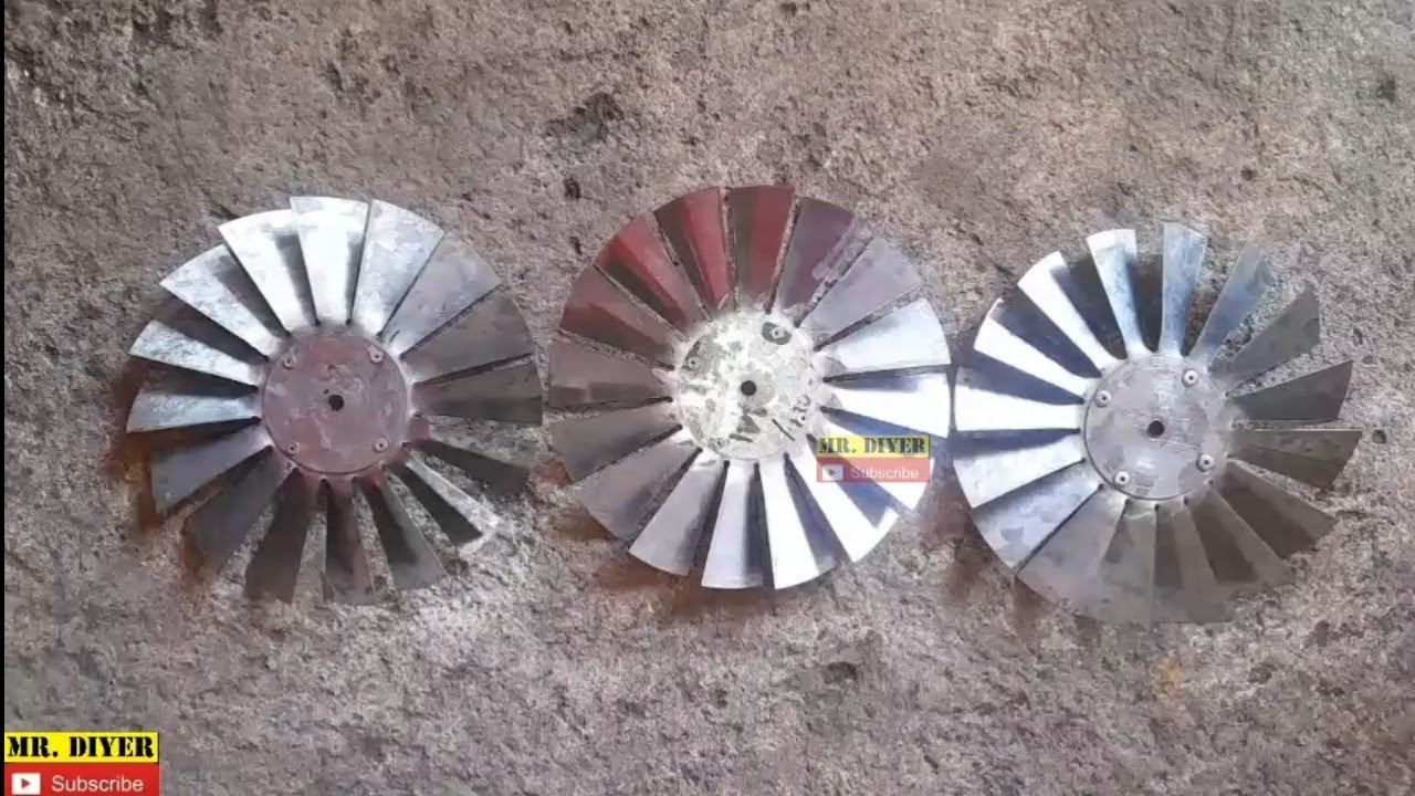 Making a Fan Blade Out of  A GI Plain Sheet