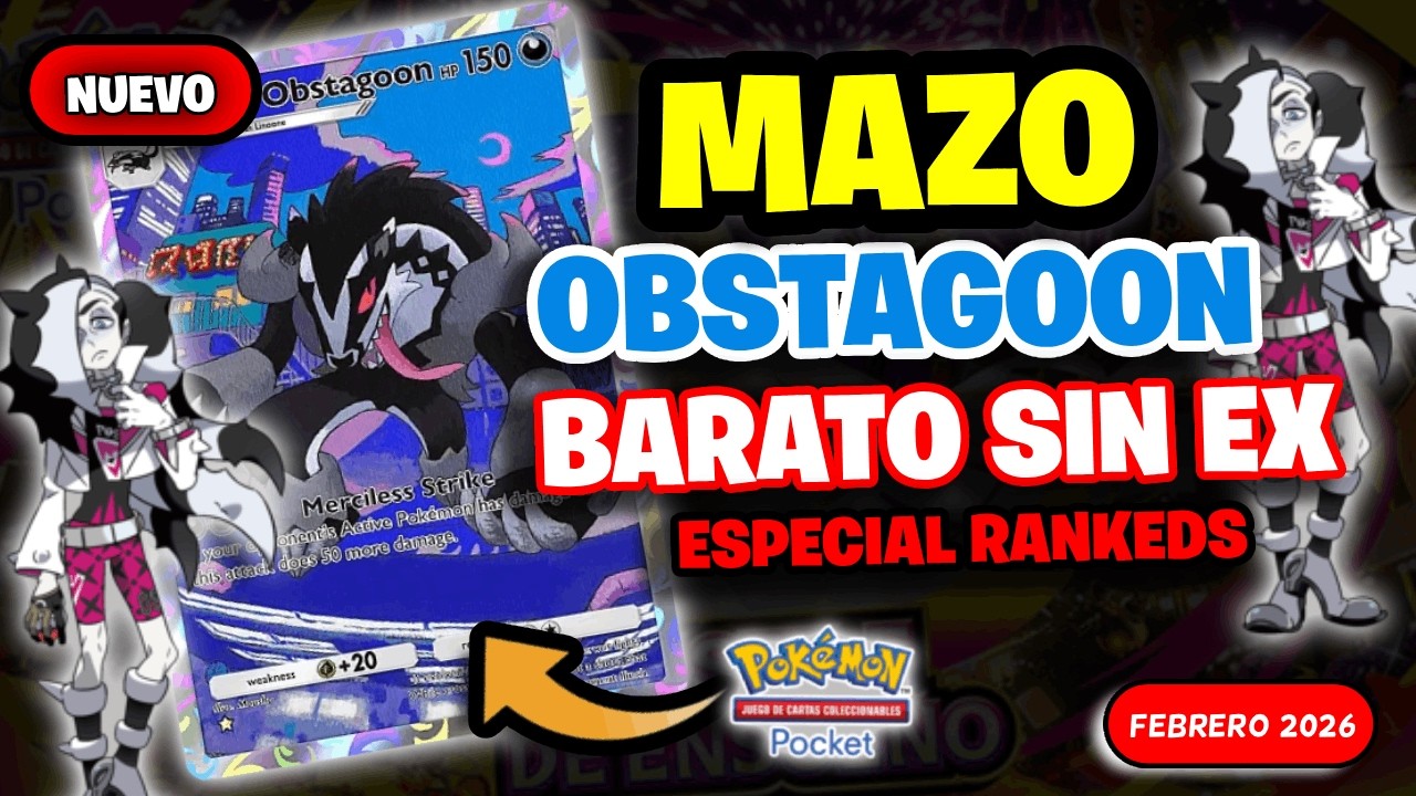 Nadie está usando este deck… y funciona 😳 | Obstagoon de Galar SIN EX (B2)