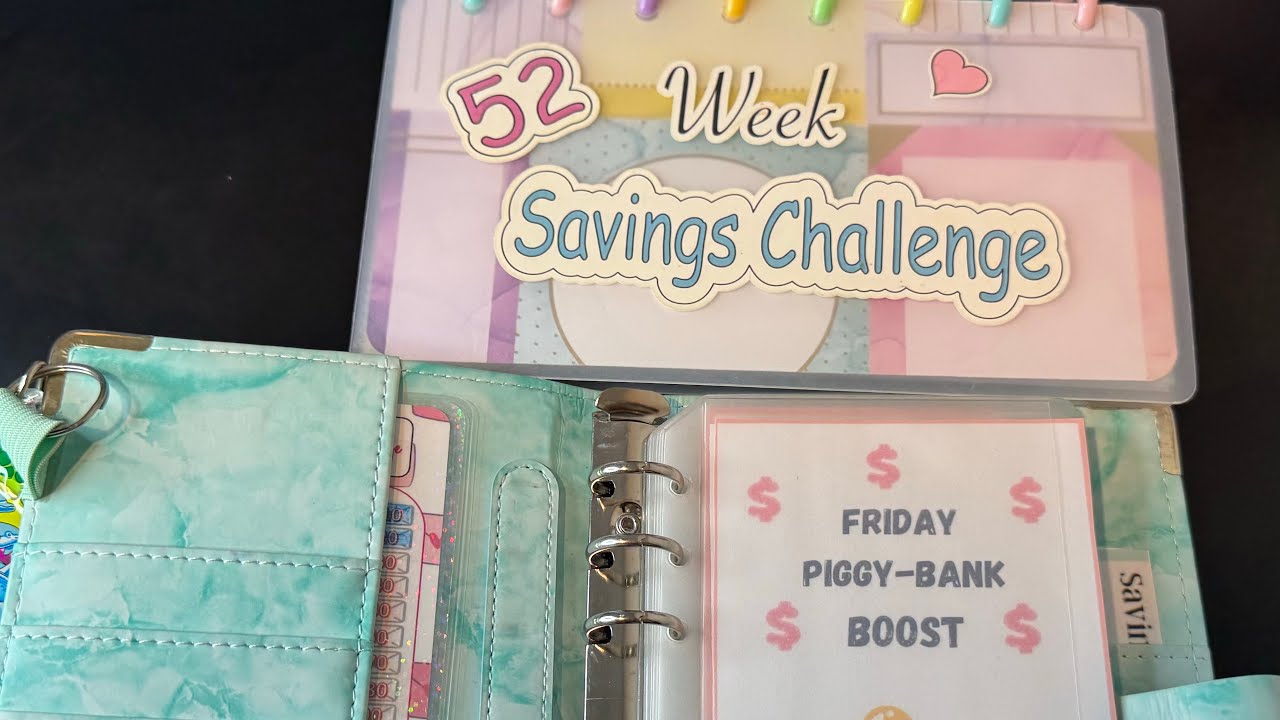52 Week Challenges/ Mini Challenge Binder 💙💛💙💛