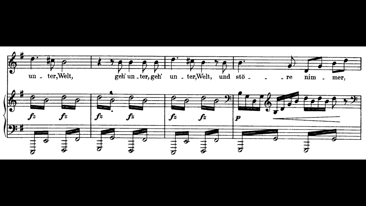 Franz Schubert - D.807 Aufl&ouml;sung (1824) [Score video]