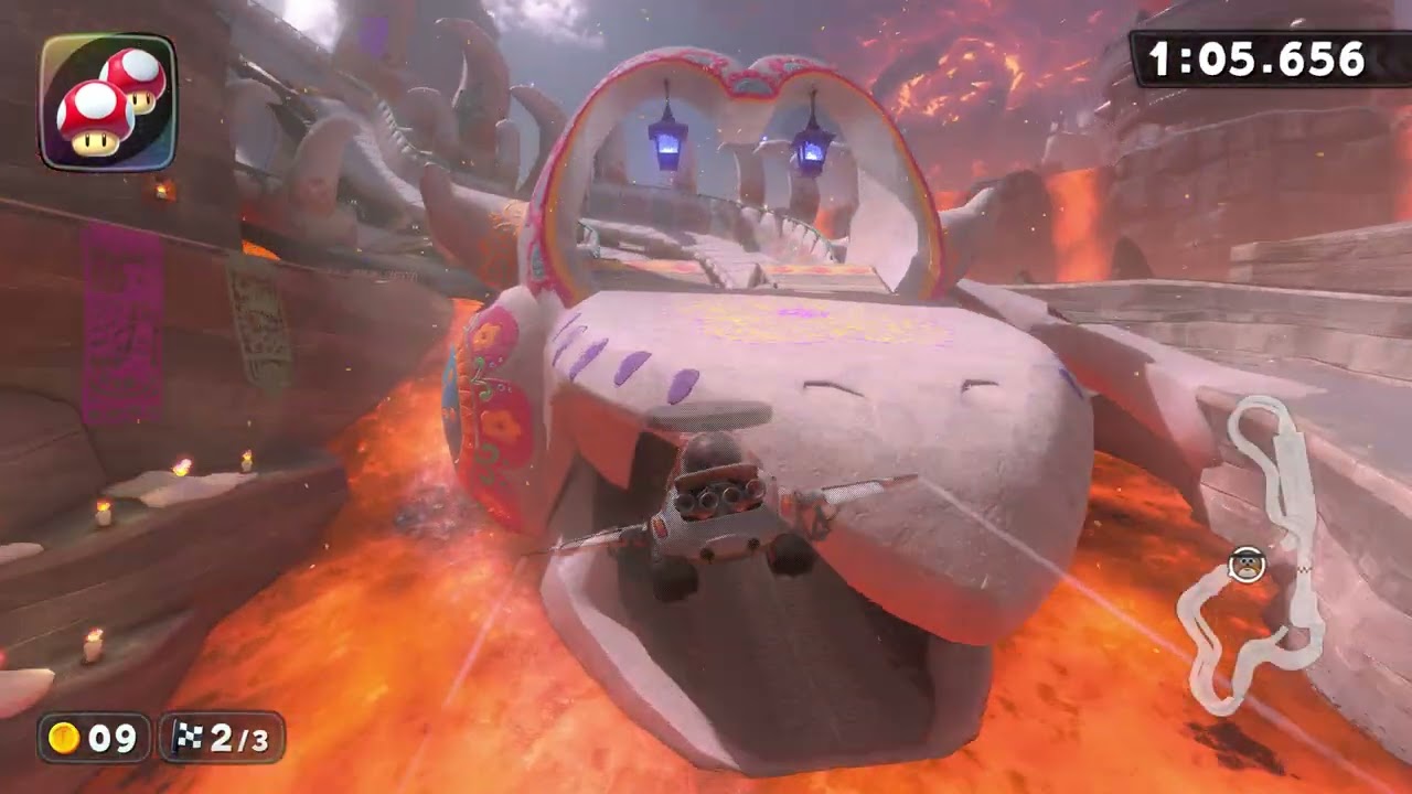 Dry Bones Burnout - 2:05.833 - Chrin 🇺🇸 (Mario Kart World world record)