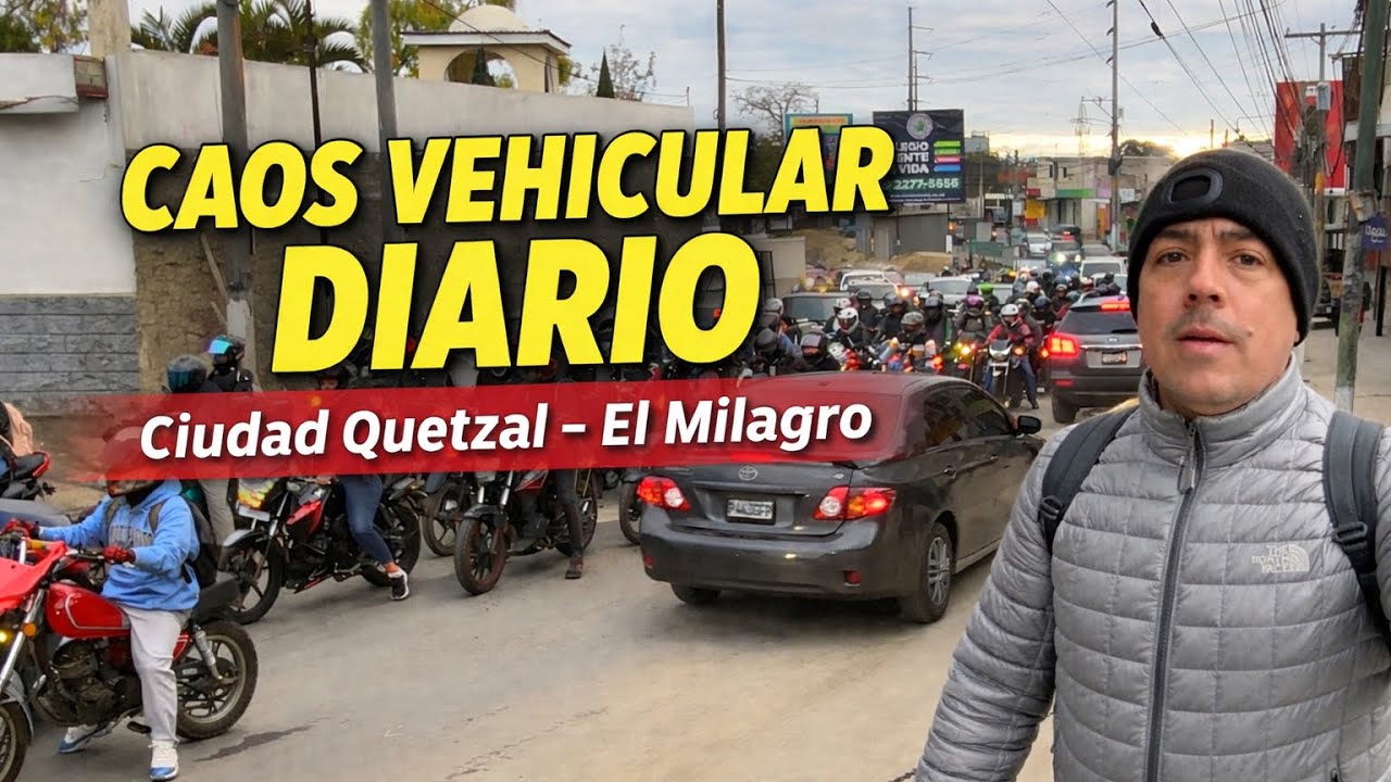 🇬🇹 La dura realidad 😱del tráfico en Guatemala | Ciudad Quetzal y El Milagro 🥺