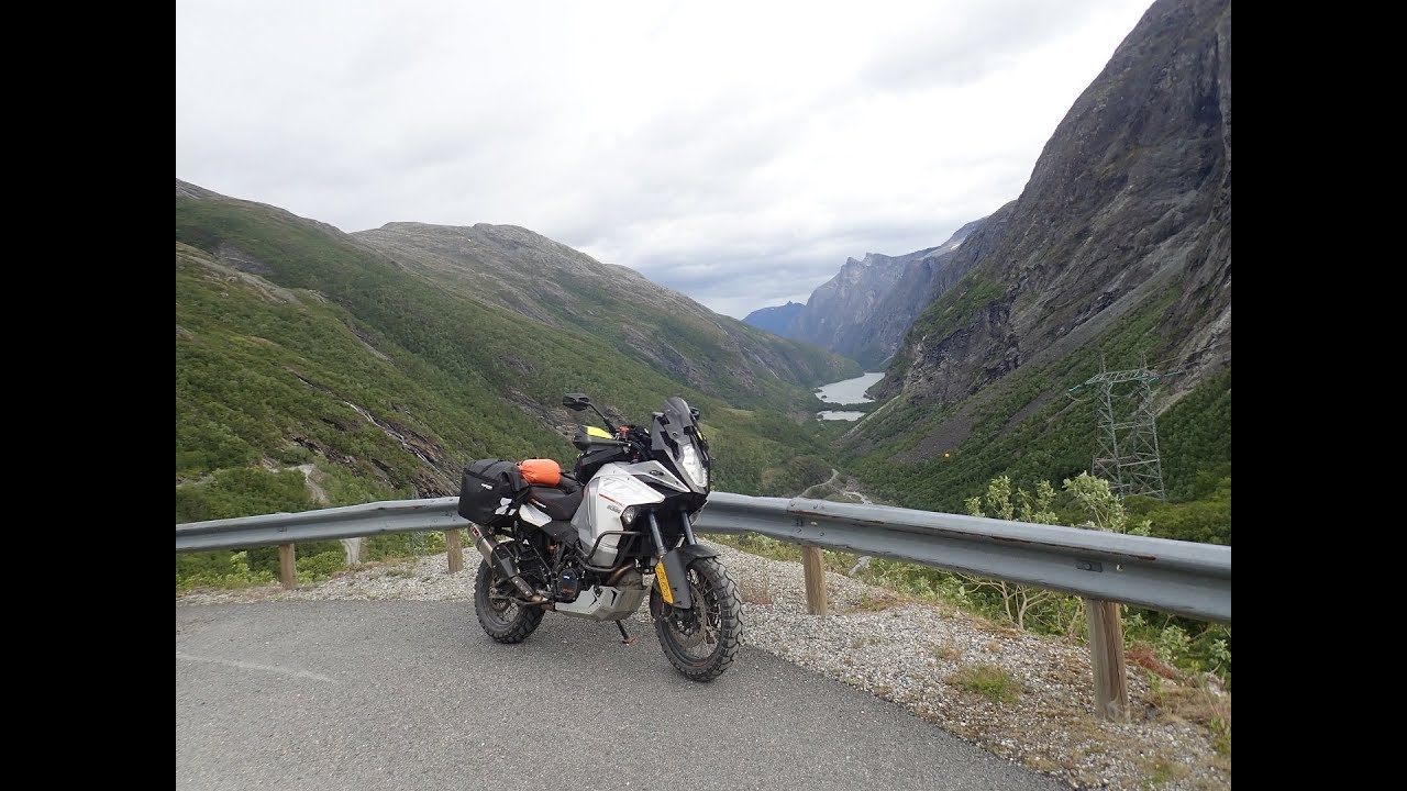 Aursjøvegen - Aursjøhytta Norway on motorcycle 2018-06-19 Full version Part 1