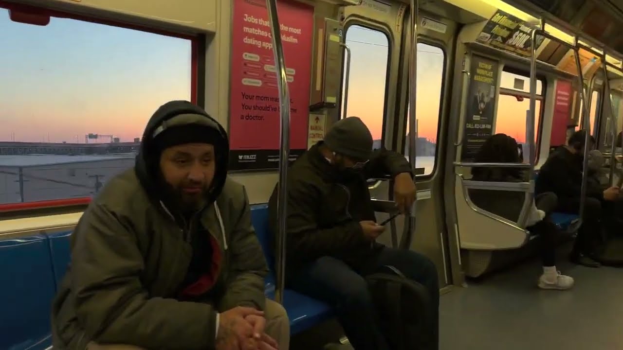 Sunset train ride on the Path, NJ Tranist, and exploring Newark Penn Station.