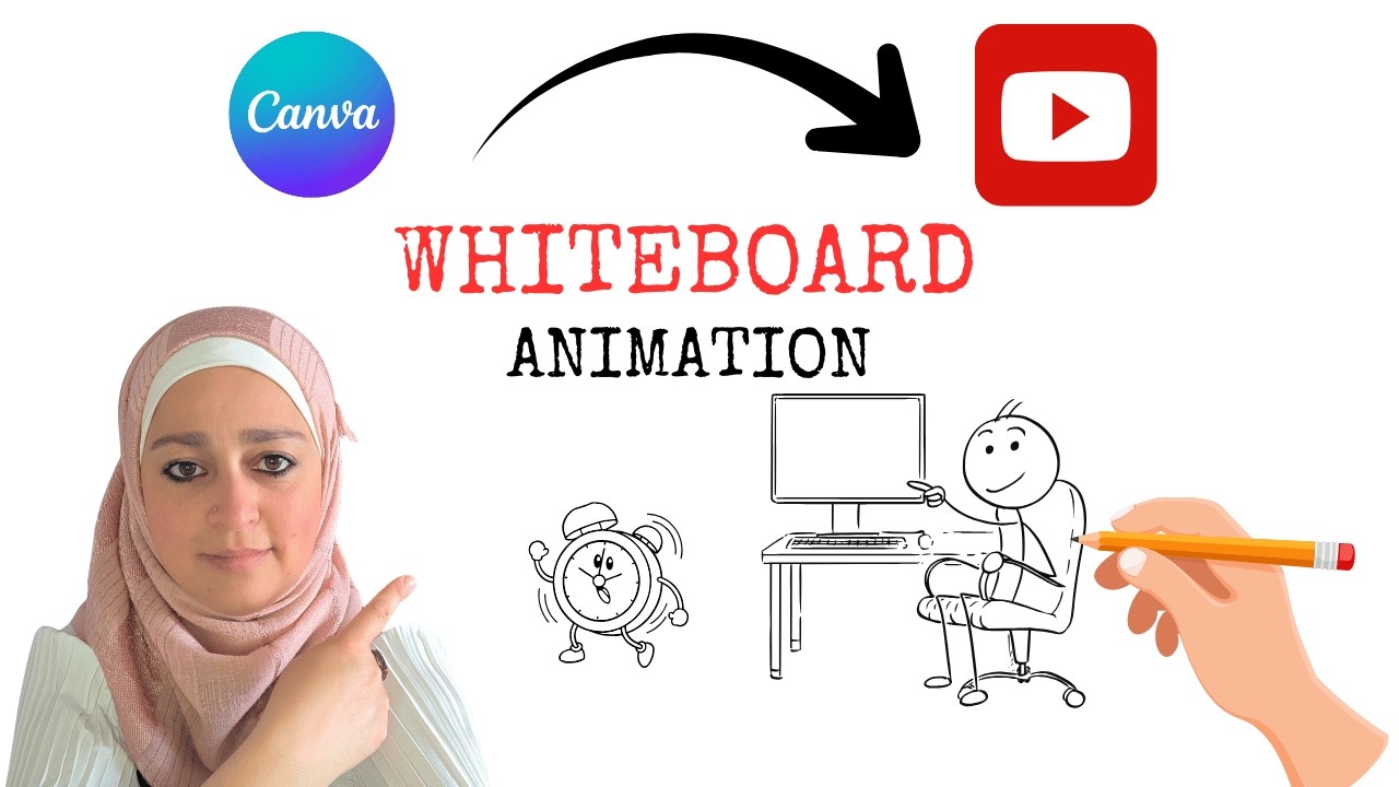 كيف تصمم Whiteboard Animation احترافي مجانًا باستخدام Canva؟ (للمبتدئين 2025)