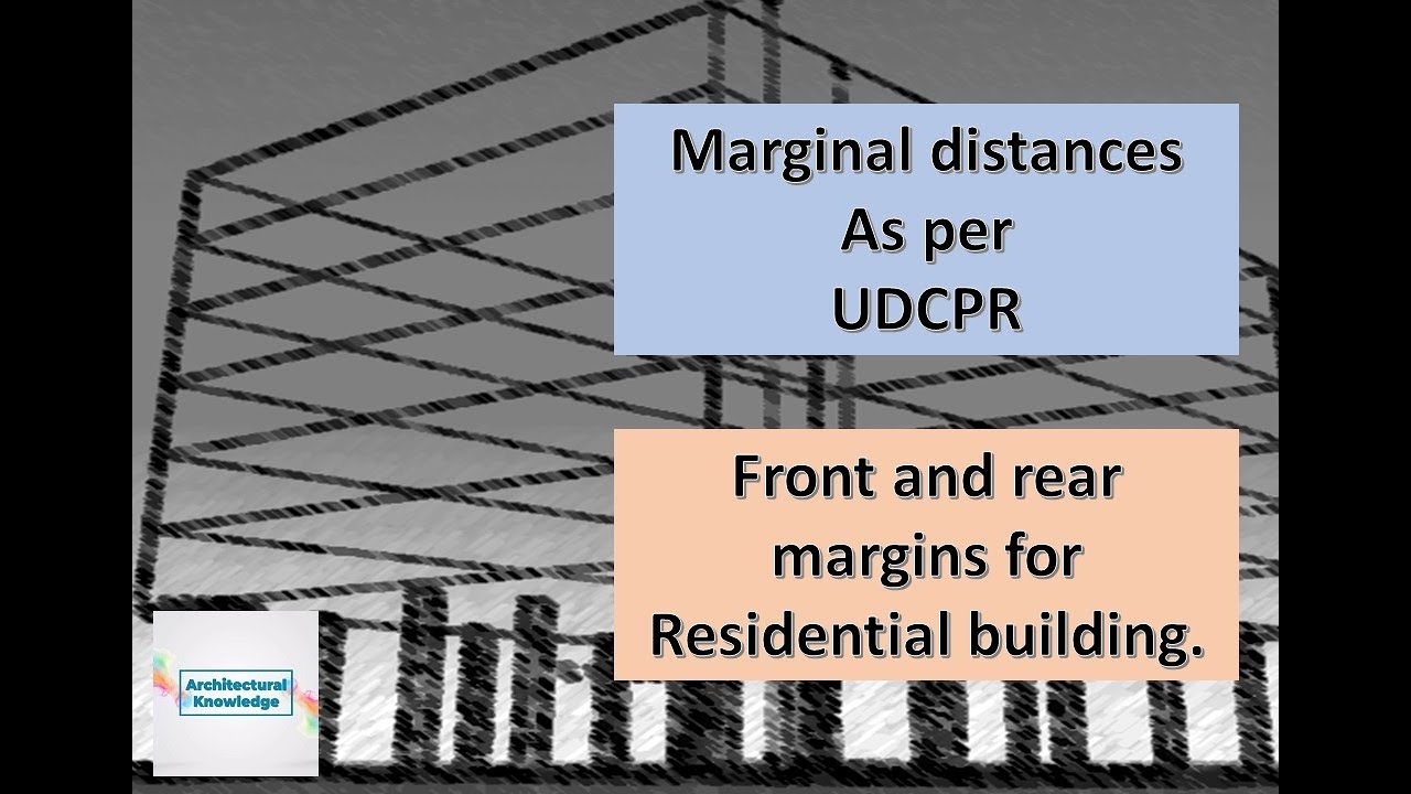 UDCPR - Marginal Distances - Front and rear setback for residential building