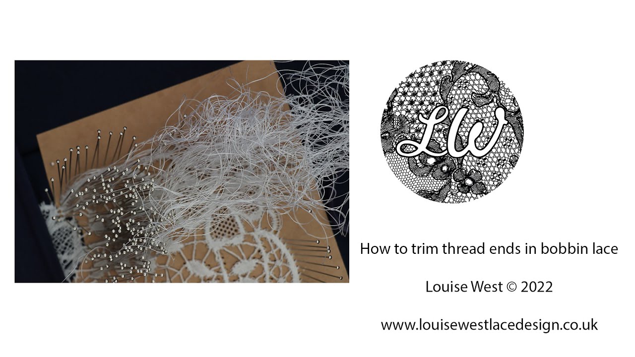 How to trim thread ends, thrown out in bobbin lace