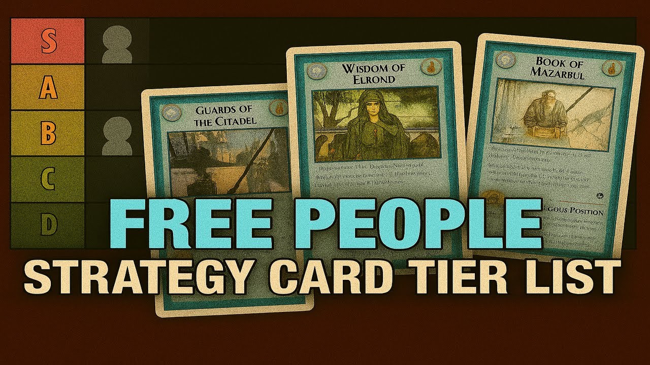 War of the Ring: Free People Strategy Card Tier List