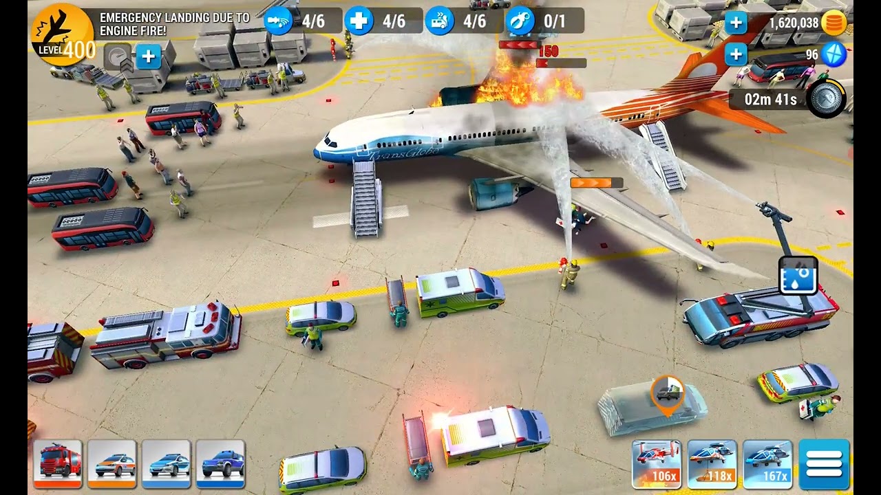 Emergency HQ, Hero Level 140, Emergency landing due to engine fire