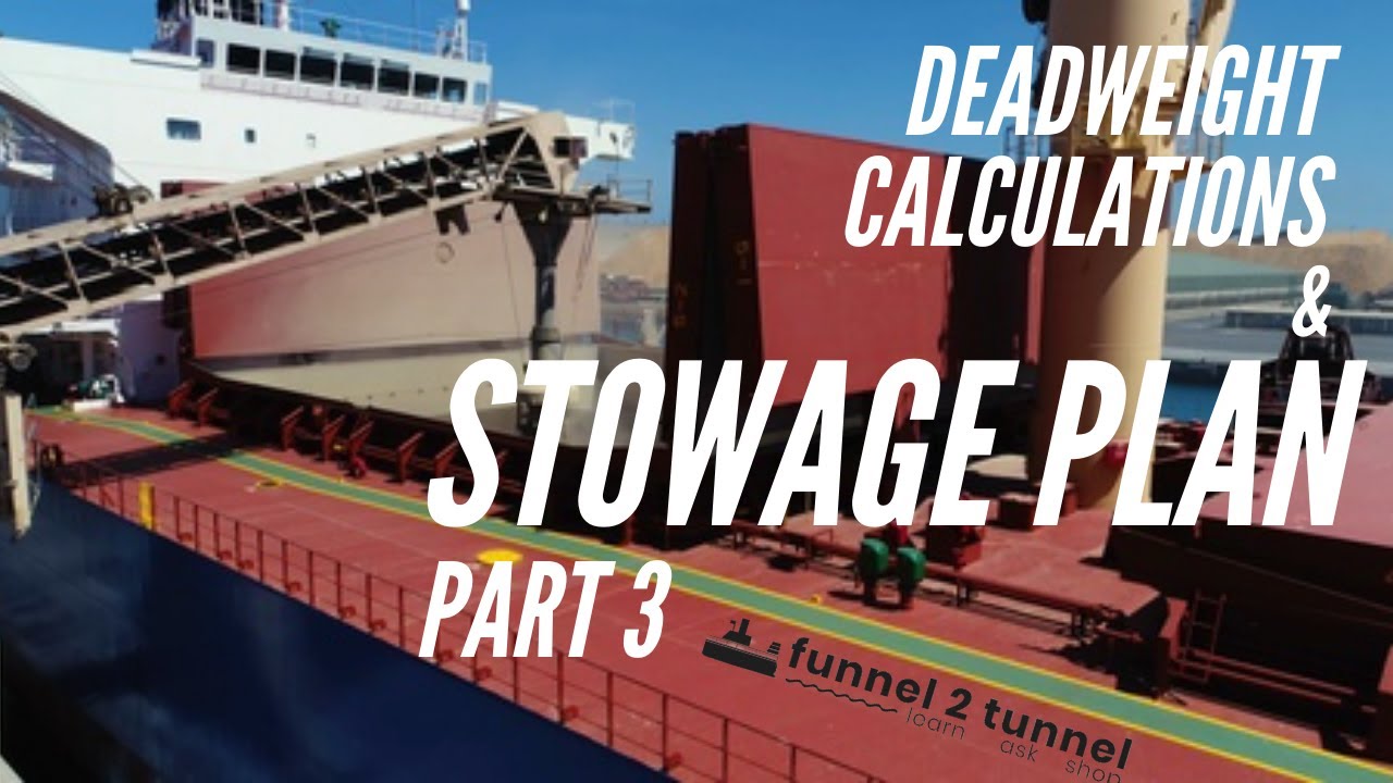 Deadweight Calculation and Stowage Plan | Bulk Carriers | Part 3 | Simple explanation