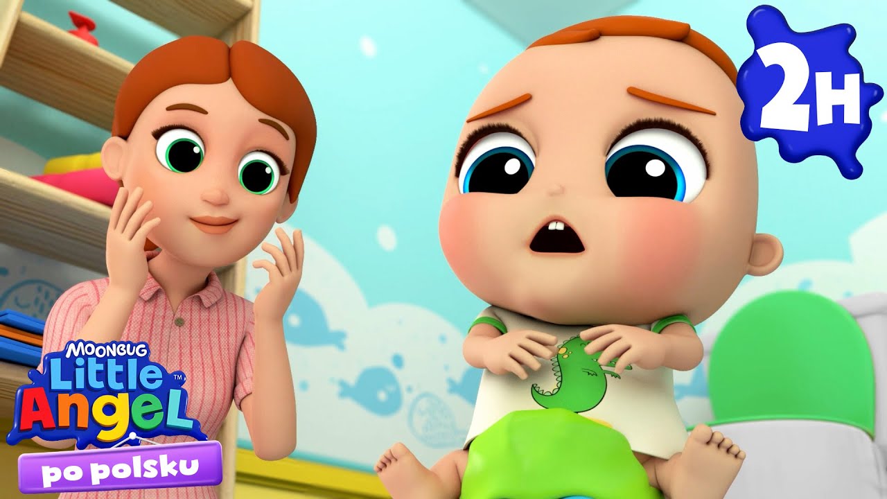 Jak korzystać z nocnika | Piosenki Dla Dzieci 👼🏻 Little Angel Po Polsku 2 godziny