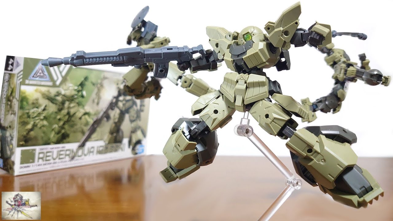 （30MMに重装甲のレヴェルノヴァが登場！特徴的な頭部に太い手足！）30MM 1/144 bEXM-28 レヴェルノヴァ[グリーン]　レビュー