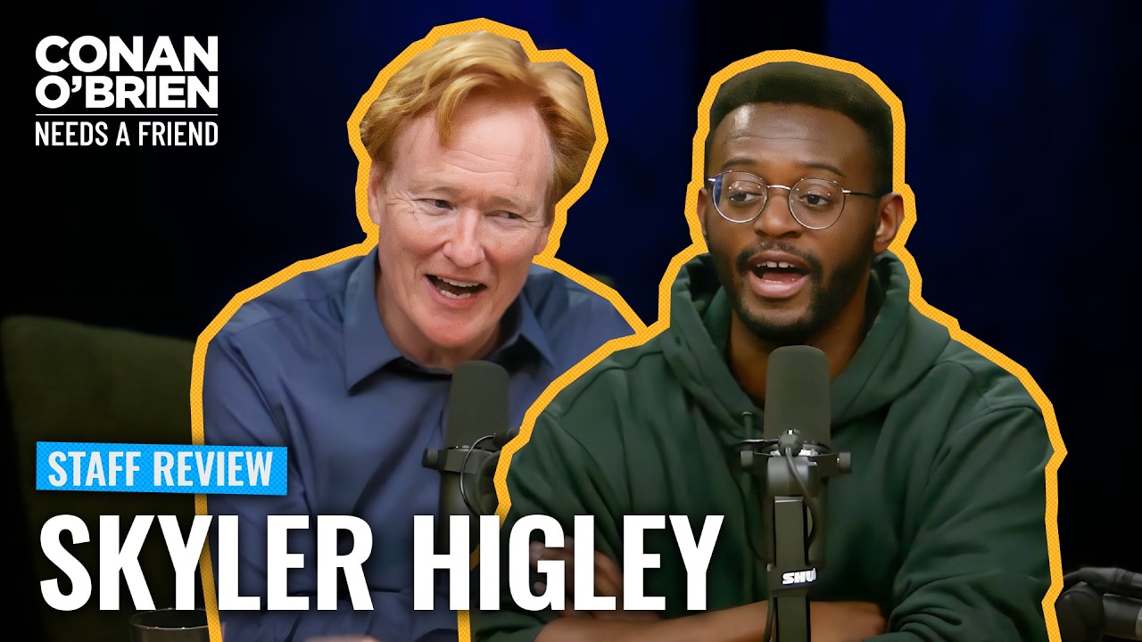Conan Conducts A Staff Review With Writer Skyler Higley | Conan O'Brien Needs A Friend