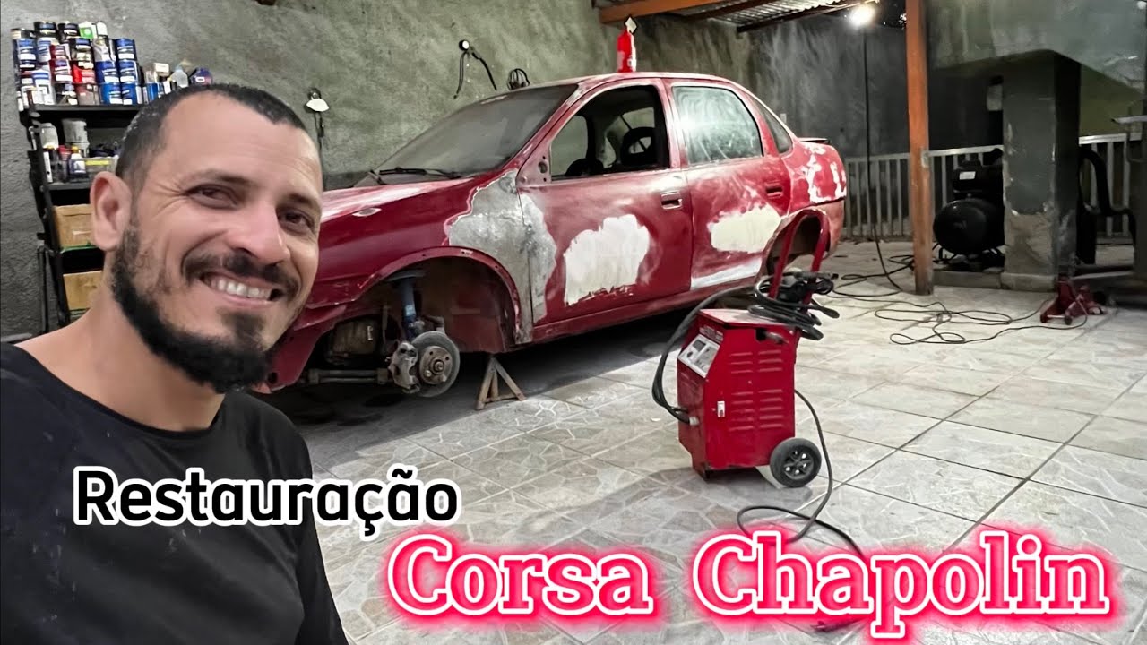 Restauração corsa Classic / batizado de Chapolin  início da reforma