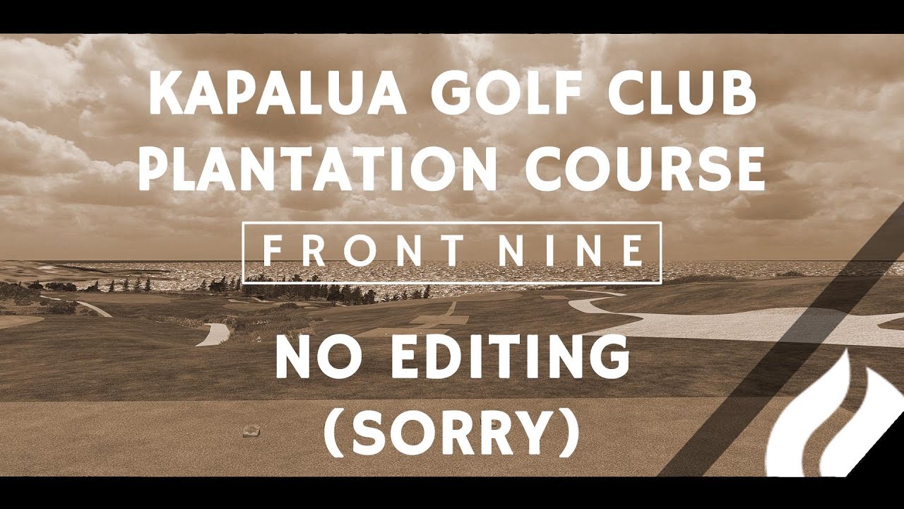 Kapalua Golf Club - Plantation Course - Front 9
