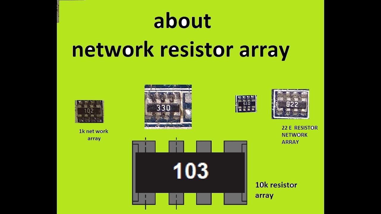 network array resistor  smd resistor codes details