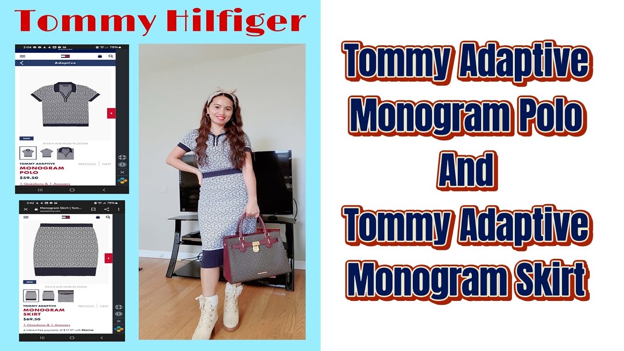 Tommy Adaptive Monogram Polo And Tommy Adaptive Monogram Skirt /Anna Kilroy #fashion #tommyhilfiger