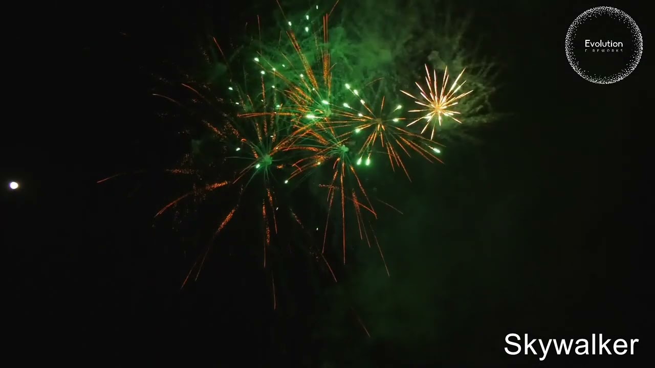 Skywalker Compound Firework From Evolution Fireworks - 150 shot - 30mm - 1.4G