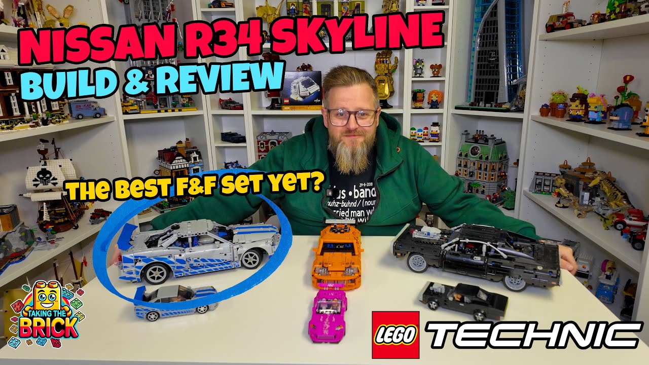 LEGO Technic Nissan Skyline R34 Build & Review | Fast & Furious Icon