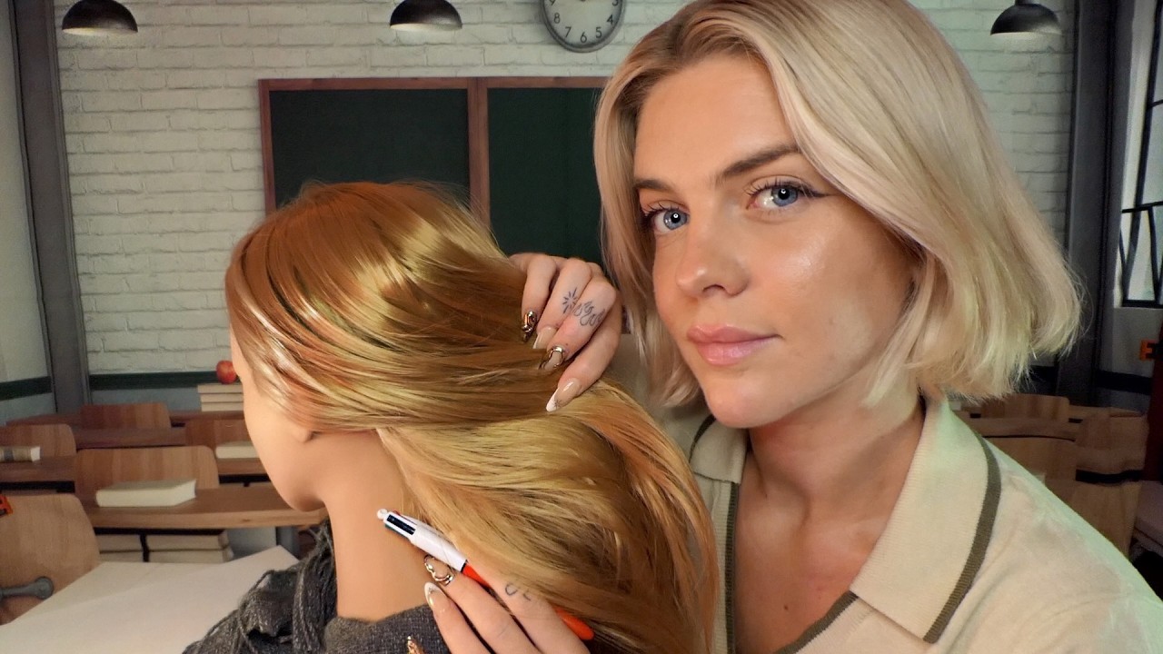 ASMR | je joue avec tes cheveux en classe 💆🏼‍♀️ 100% frissons