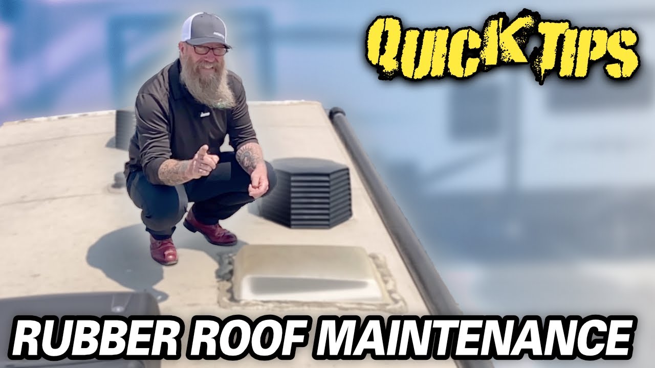 RV RUBBER ROOF MAINTENANCE | Quick Tips with Randy Murray