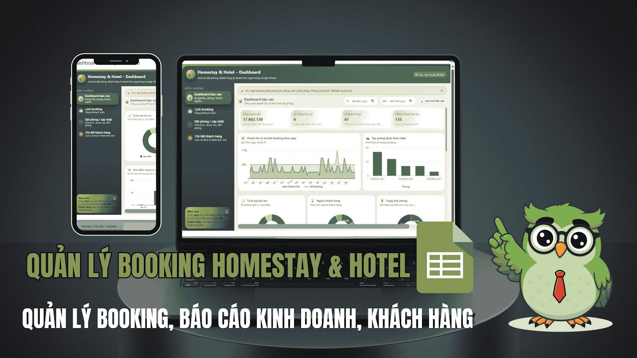 QUẢN LÝ BOOKING HOMESTAY & HOTEL PRO VERSION | Tích hợp phần mềm quản lý | Hướng dẫn sử dụng