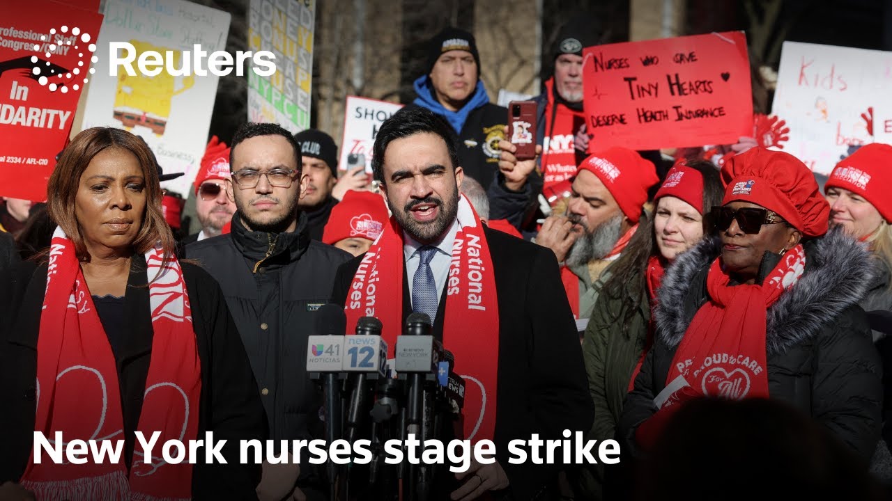 New York nurses stage strike as Mayor Mamdani urges talks | REUTERS