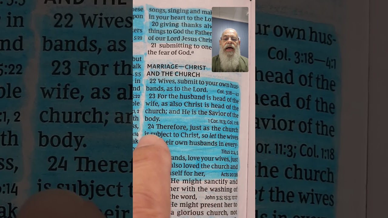 Ephesians 5:22-24 #Godsword #Jesus #God #Holyspirit #Christianity #Bible #love #shorts #short #video