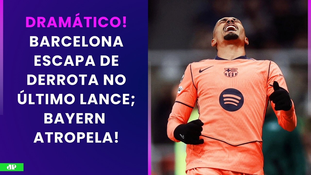 BARCELONA SOFRE, MAS ARRANCA EMPATE COM O NEWCASTLE NO ÚLTIMO LANCE; BAYERN MASSACRA! | PÓS-JOGO