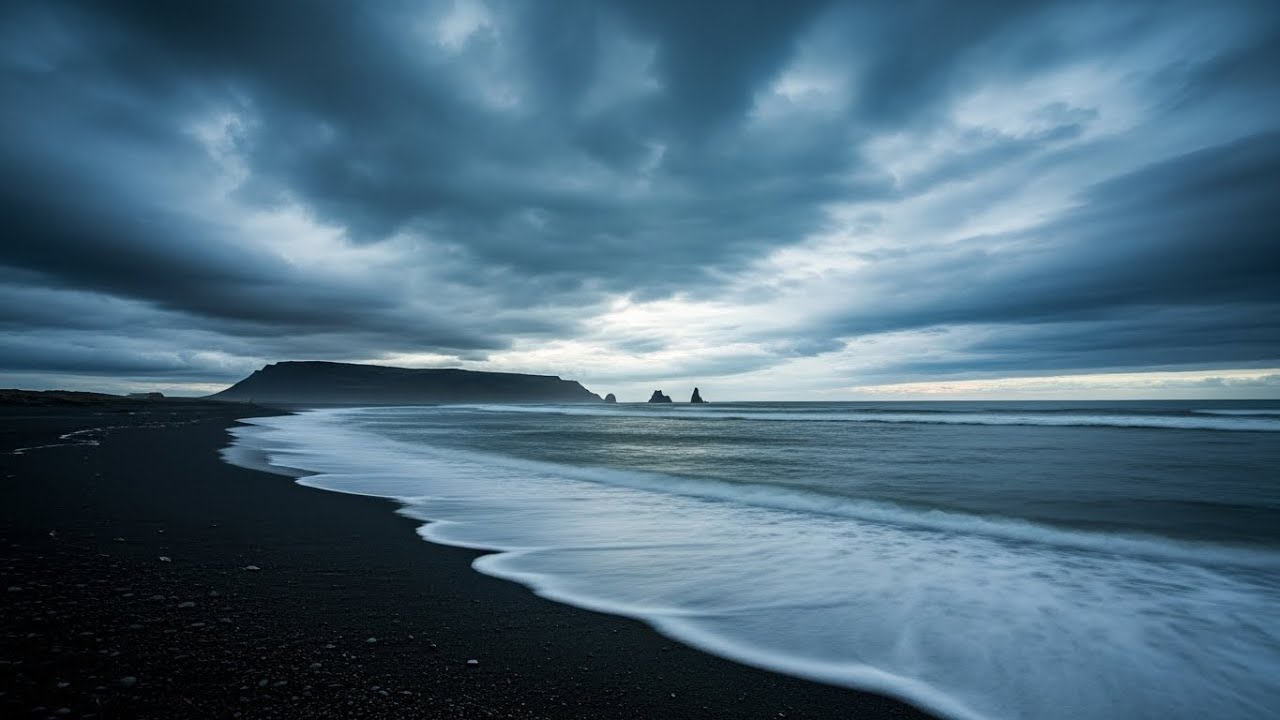 Calming Ocean Waves Sounds | Quiet Night to Support Sleep Therapy Naturally with Deep Ocean Calm