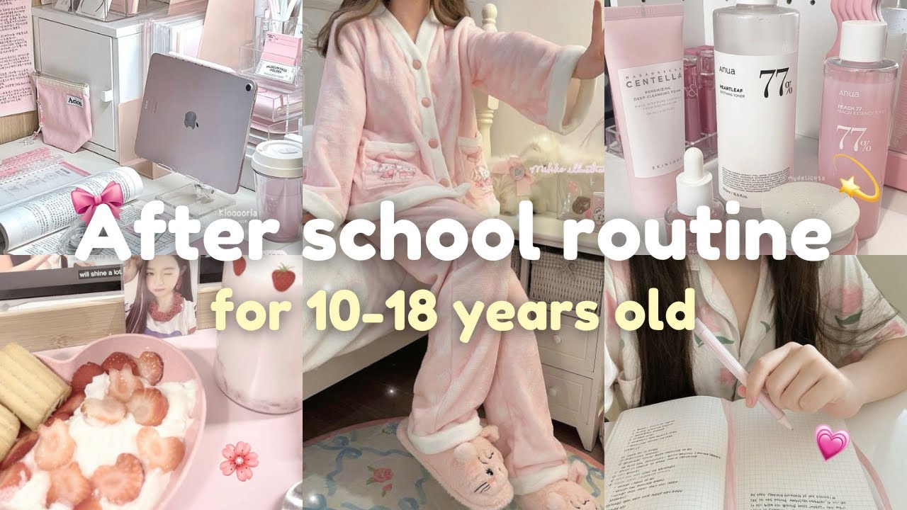 Распорядок дня после школы для детей 10&ndash;18 лет | Шаг за шагом | Расслабляемся и продуктивно 🌱