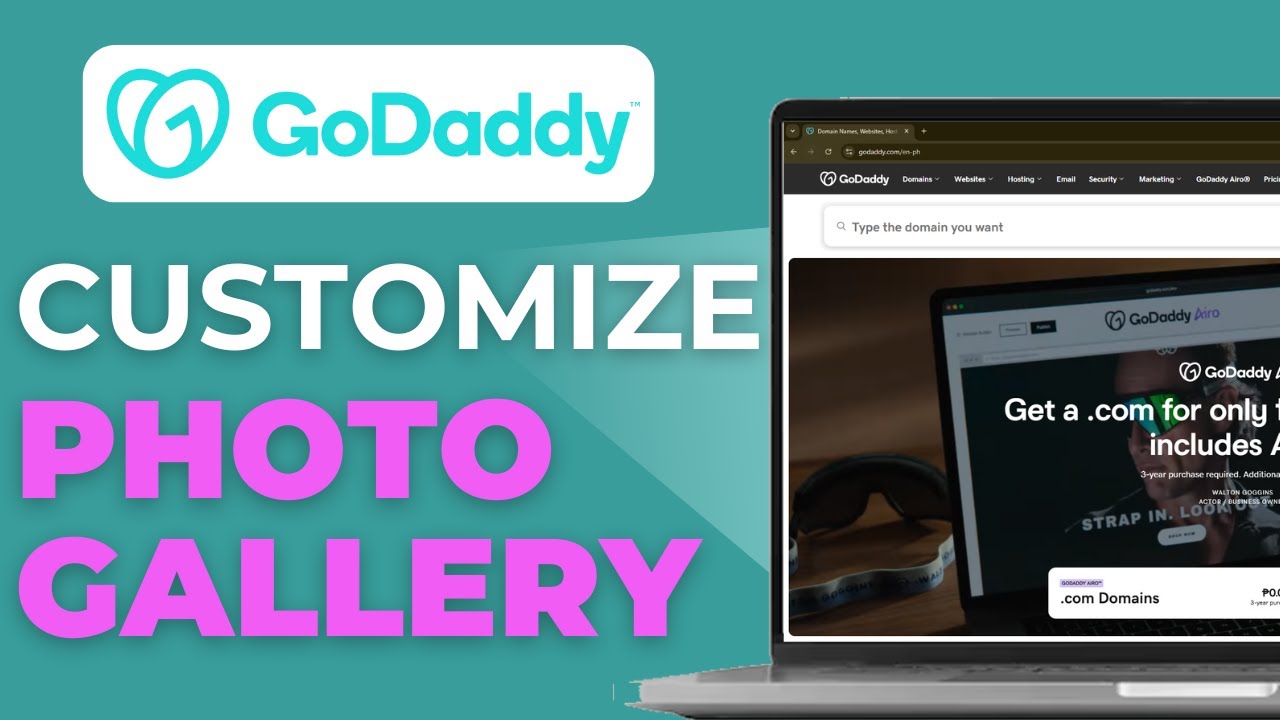 GoDaddy Tutorial How to Add and Customize a Photo Gallery on Your Website