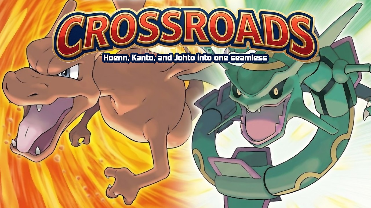 Pokemon Crossroads - GBA ROM Hack объединяет регионы Хоэнн, Канто и Джото в единое целое.