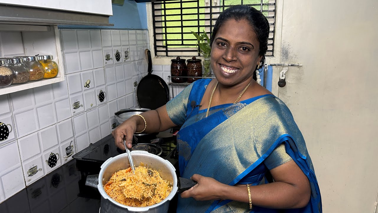 எங்கள் வீட்டு முறைப்படி Vegetable பிரியாணி இப்படி செய்து பாருங்க - Brinji Rice Recipe In Tamil !!