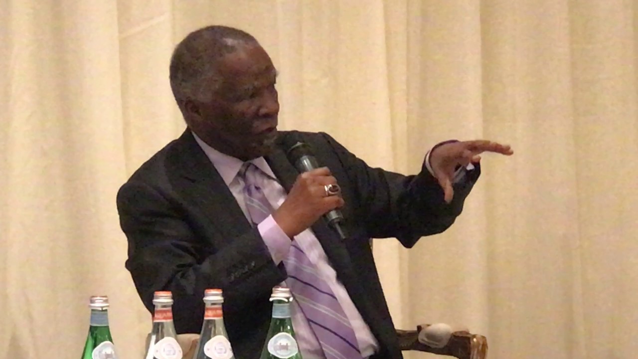 Former President Thabo  Mbeki speaks on xenophobia at the 14th  Aprm Day
