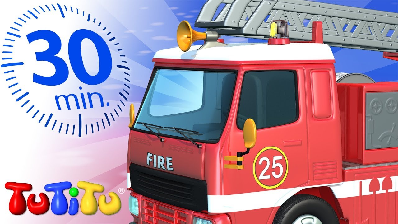 Giocattoli su ruote | Camion di fuoco | TuTiTu Italiano | Compilazione