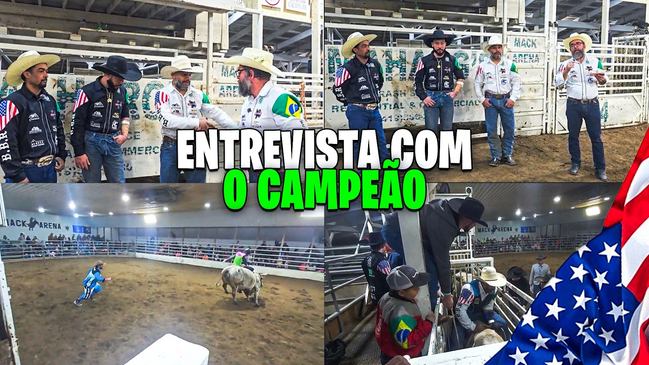 Entrevistei os campeões do rodeio americano! (História incrível) 🤠🎤