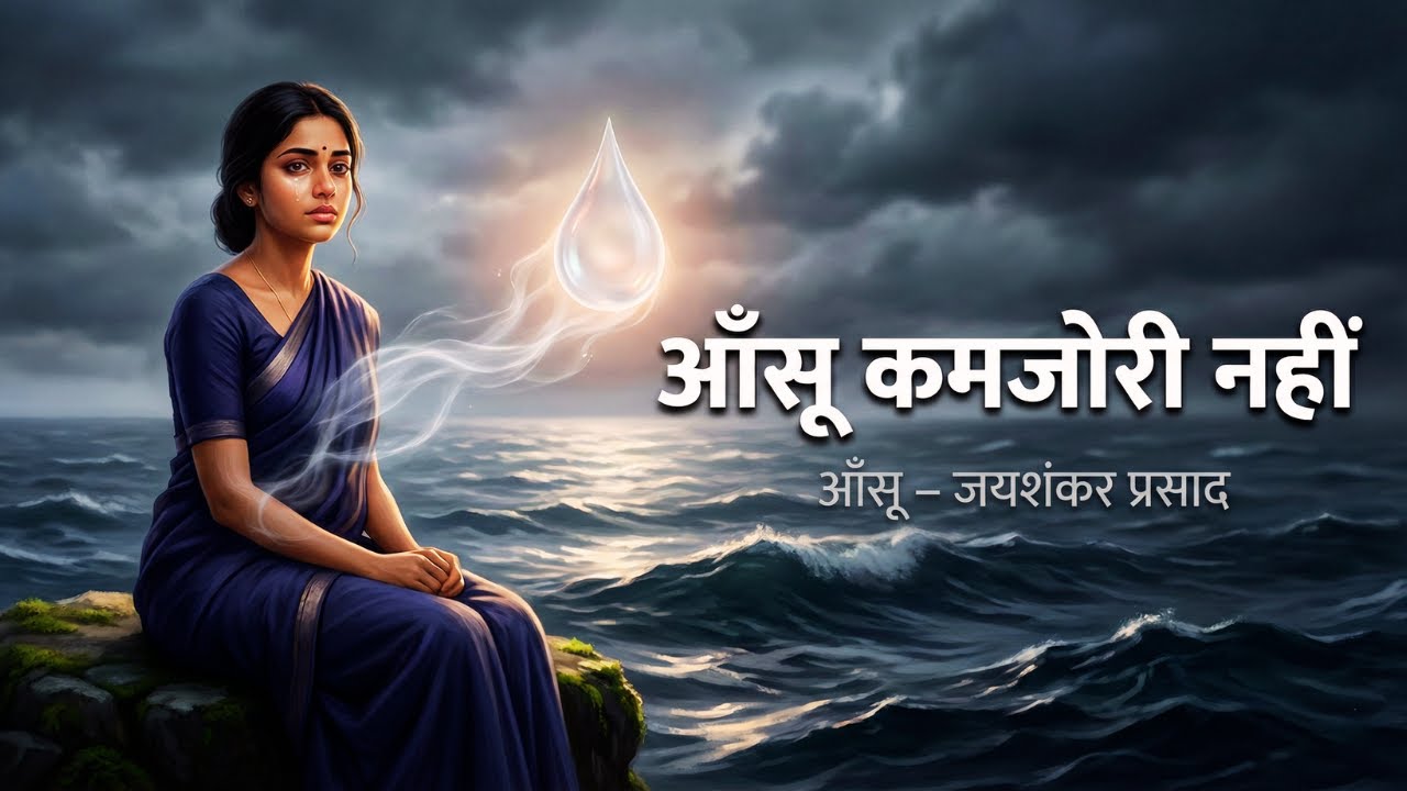 आँसू: सिर्फ दुख नहीं, आत्मा की भाषा | जयशंकर प्रसाद | Hindi Literature | Chhayavad