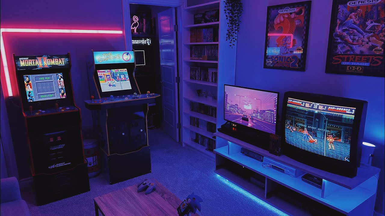 Arcade room / retro game room tour 2024