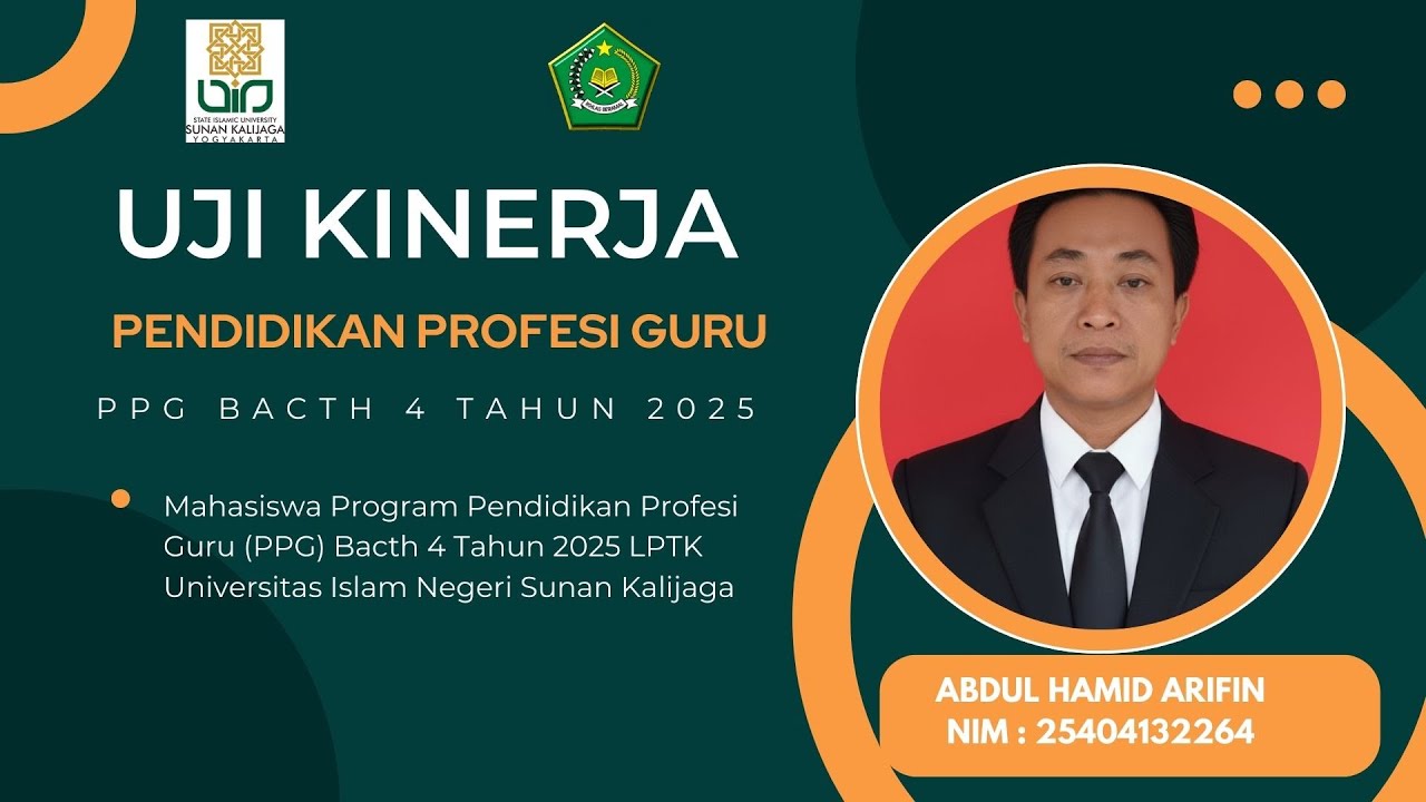 UJI KINERJA PENDIDIKAN PROFESI GURU PPG BACTH 4 TAHUN 2025