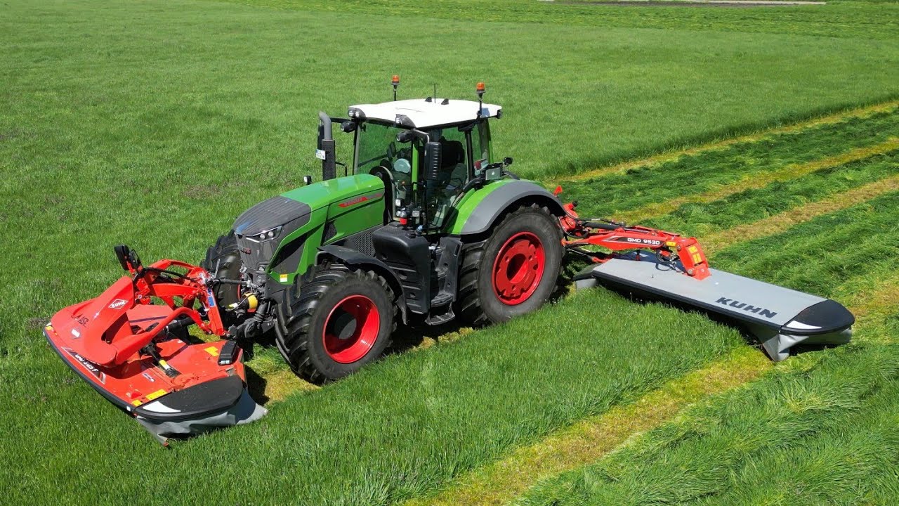 FENDT 942 mit KUHN Mähkombi / 1. Schnitt 2023 / 4K