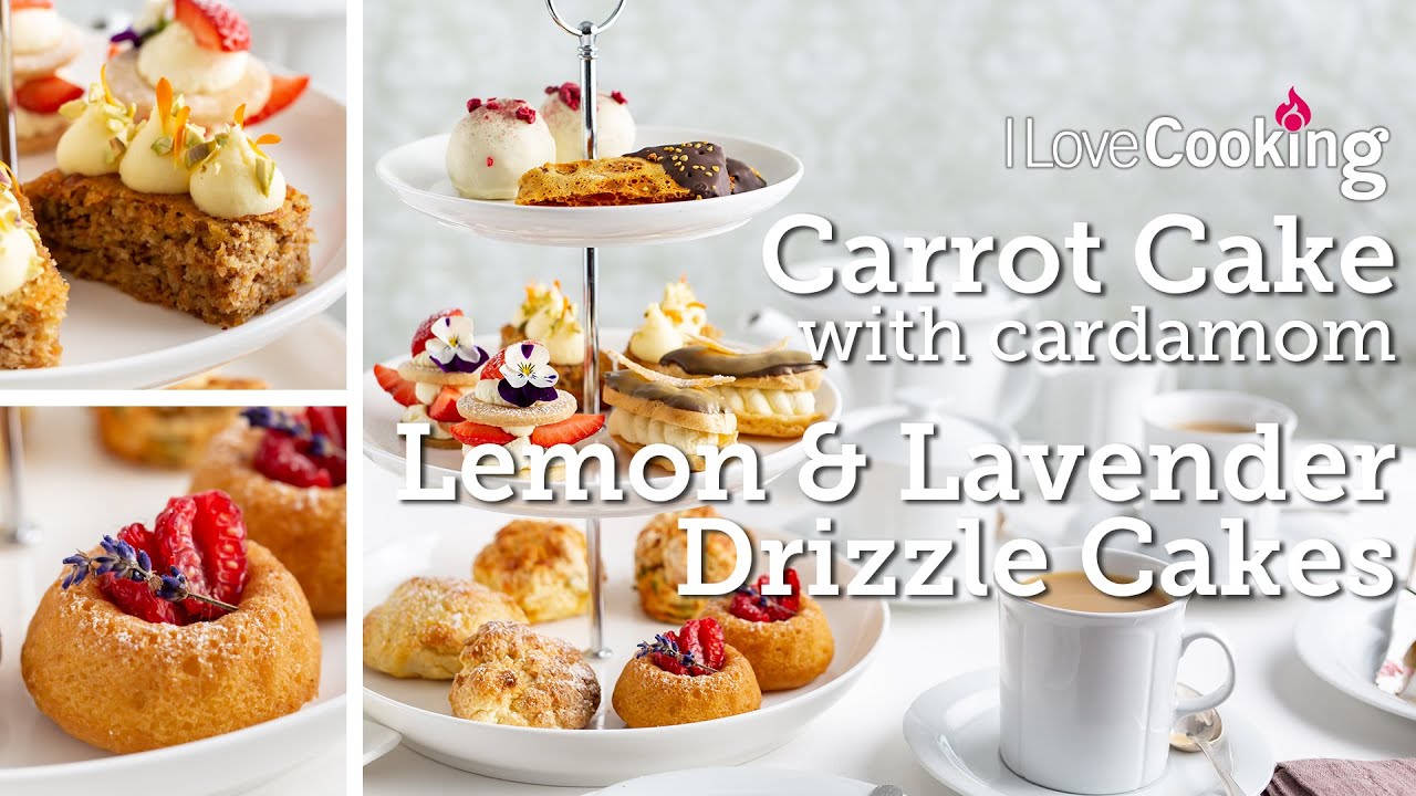 Afternoon Tea Cakes with Chef Shane Smith | Carrot & Cardamom Cake | Lemon & Lavender Drizzle Cakes