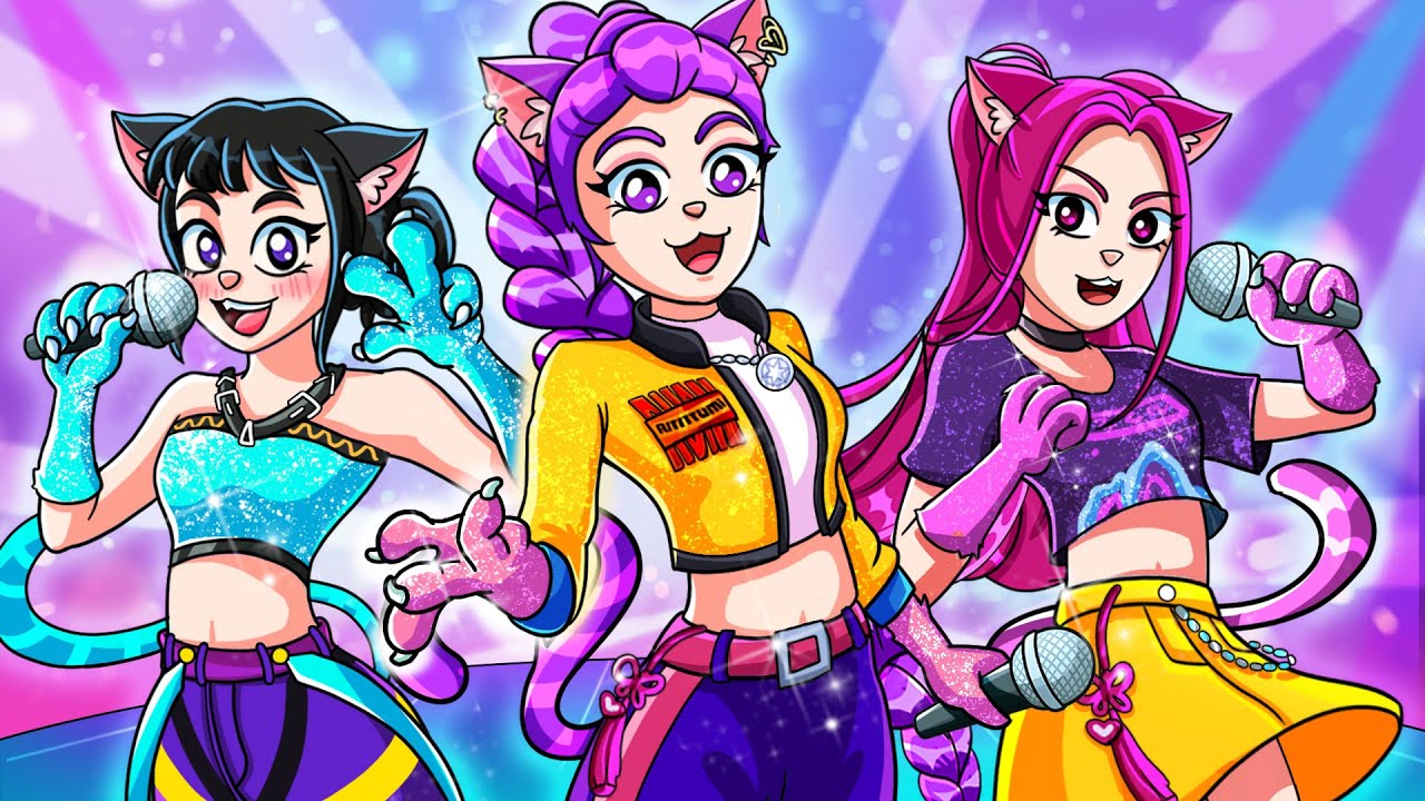 HUNTRIX, but they're CATS! | KPop Demon Hunters Animation