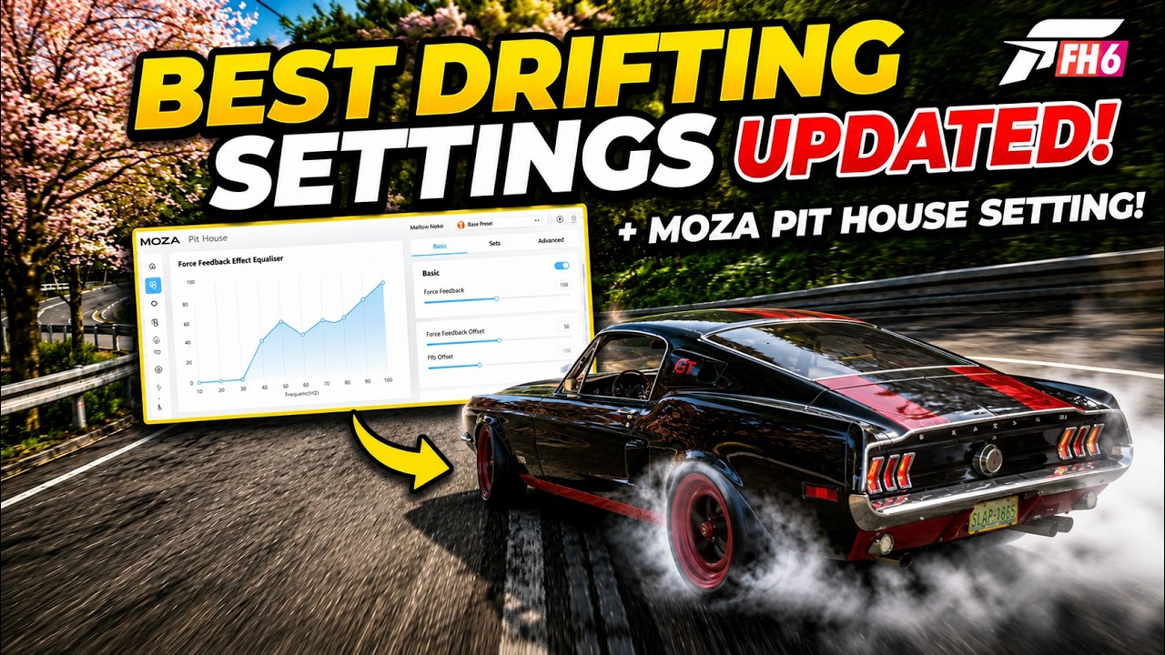 Best Drifting Settings | Forza Horizon 6 | MOZA Pit House (UPDATED)