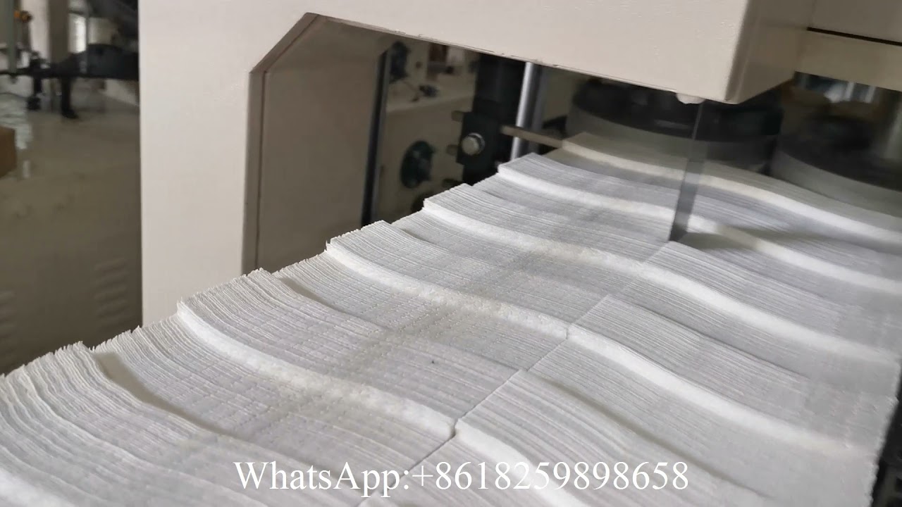 Machine de pliage de papier de soie de serviette d'impression une couleur