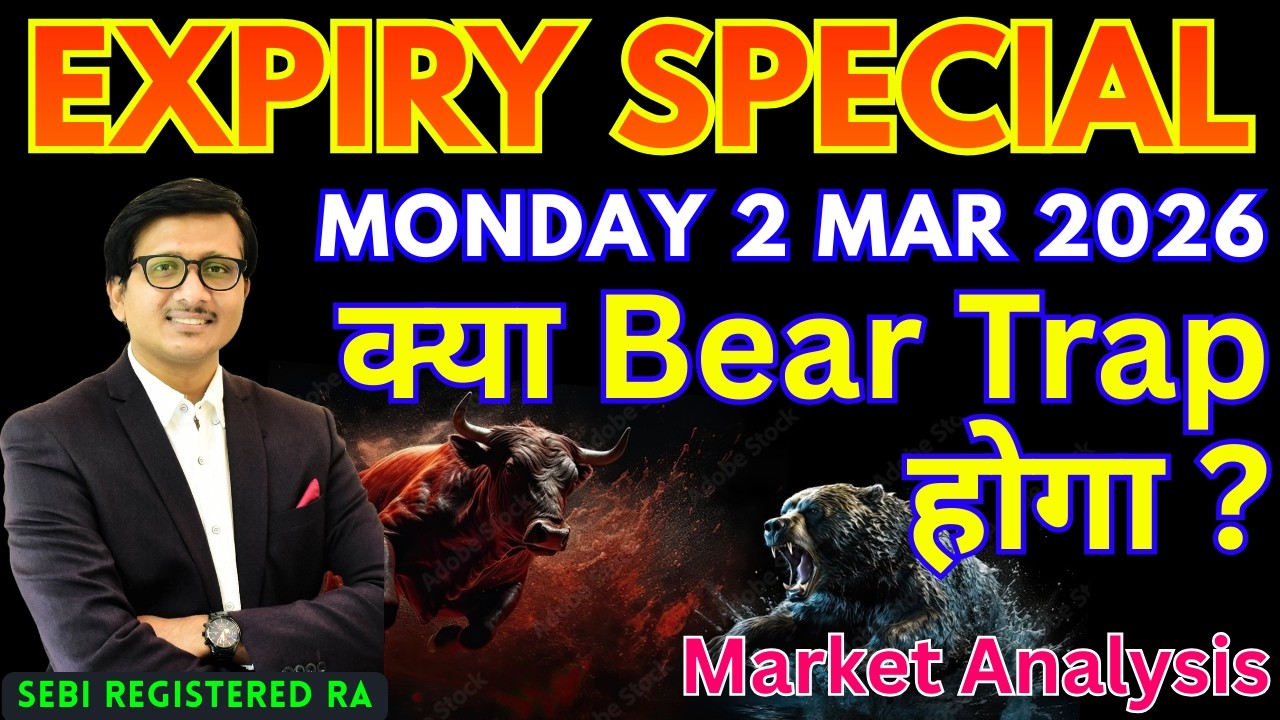Nifty Prediction & Sensex Analysis for Tomorrow MONDAY 2 MAR 2026 | Nifty 50 Bank Nifty Tomorrow