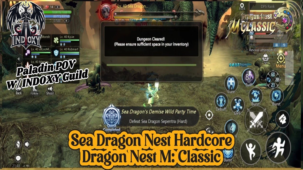 Sea Dragon Nest Hardcore Paladin POV - Dragon Nest M: Classic