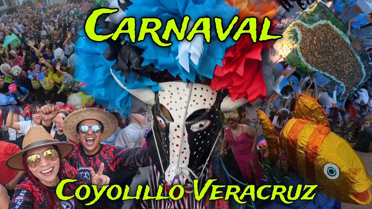 CARNAVAL afromestizo Coyolillo Veracruz México. Chiletón, comelones, desfile, disfrazados y más